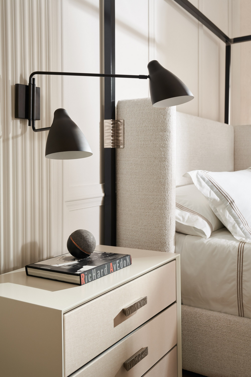 Lit queen moderne blanc | Caracole Shelter Me | OROA.fr