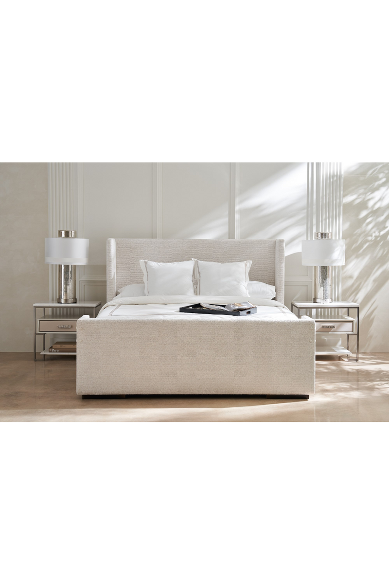 Lit queen moderne blanc | Caracole Shelter Me | OROA.fr