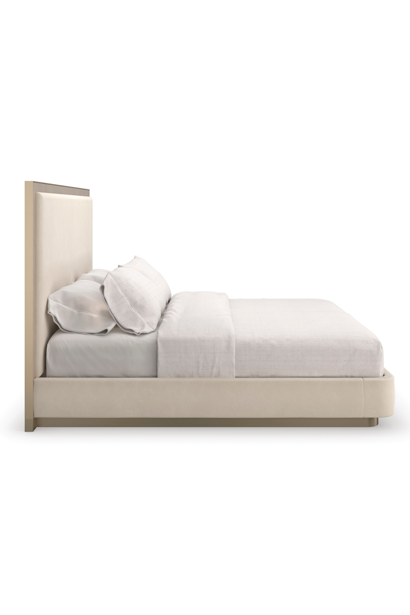 Lit minimaliste moderne crème | Caracole Anthology | OROA.fr