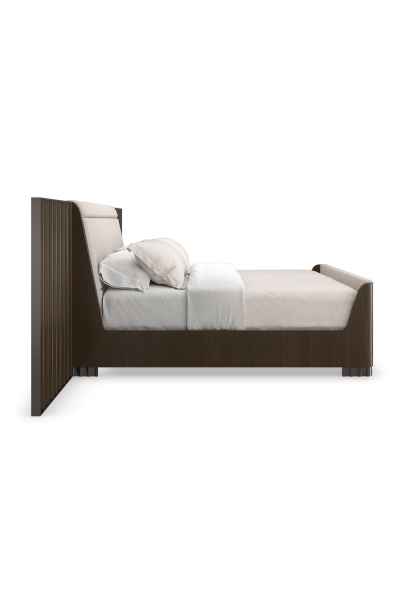 Lit Moderne Brun Foncé | Caracole Slow Wave | Meubleluxe.fr