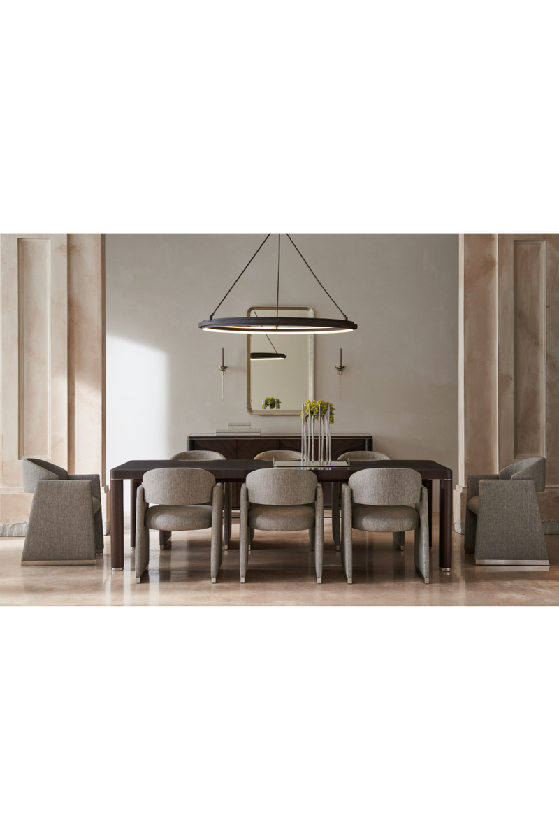 Table de salle à manger rectangulaire en bois d'eucalyptus | Caracole Mirror | Meubleluxe.fr