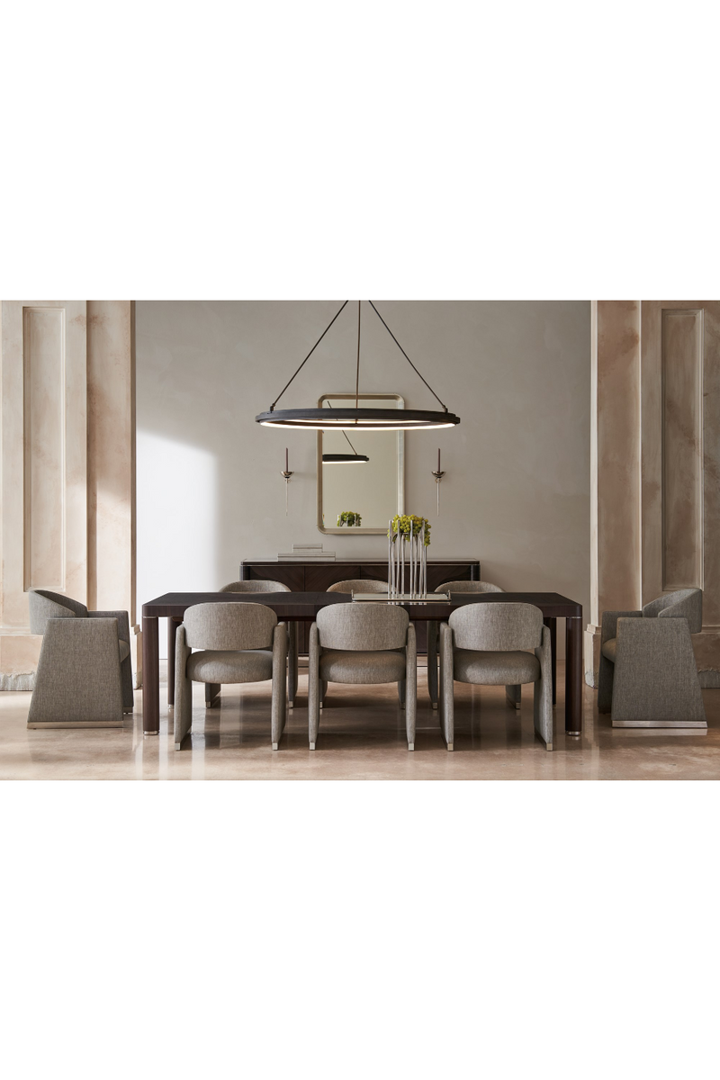 Chaise de salle à manger géométrique grise | Caracole Polish Off | OROA.fr