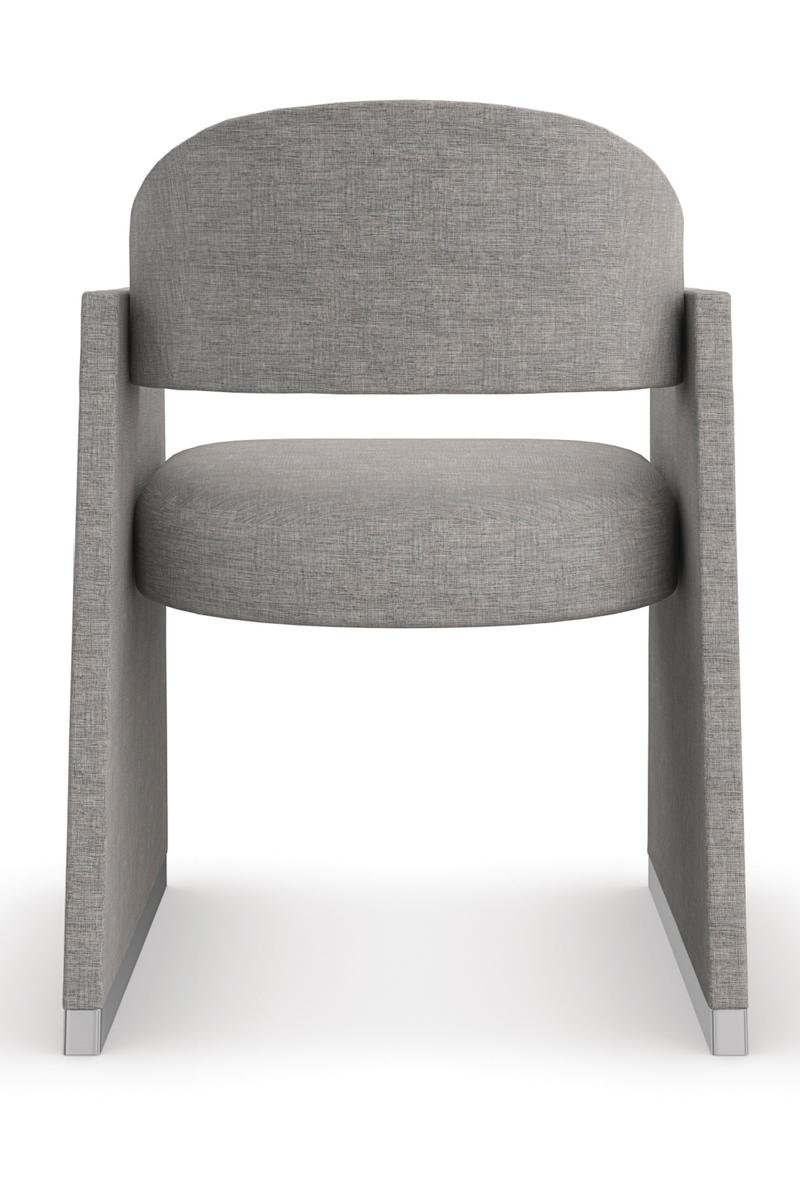 Chaise de salle à manger géométrique grise | Caracole Polish Off | OROA.fr