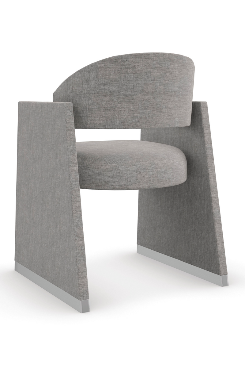 Chaise de salle à manger géométrique grise | Caracole Polish Off | OROA.fr