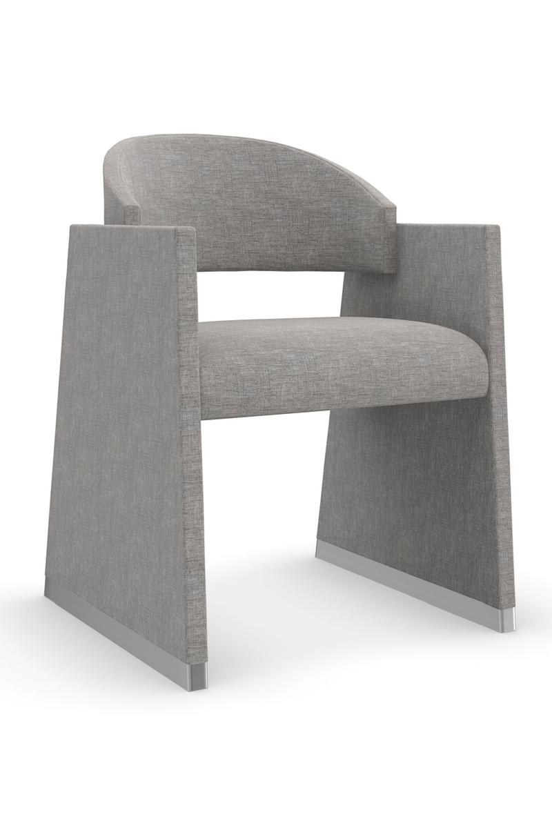Chaise de salle à manger géométrique grise | Caracole Polish Off | OROA.fr