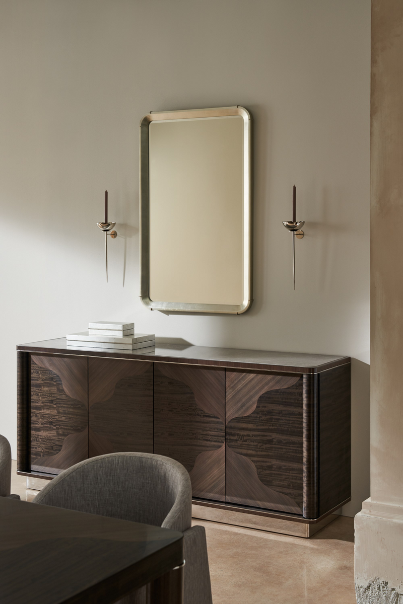 Chaise de salle à manger géométrique grise | Caracole Polish Off | OROA.fr