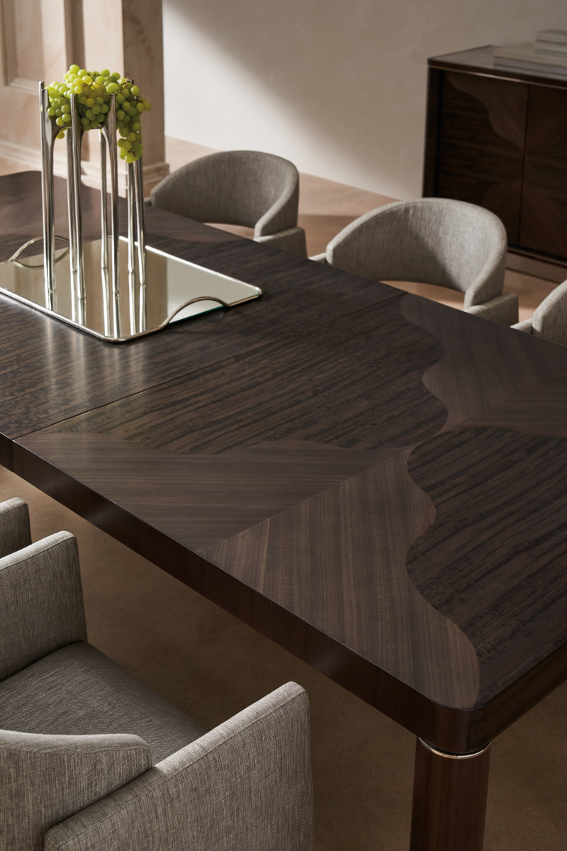 Chaise de salle à manger géométrique grise | Caracole Polish Off | OROA.fr
