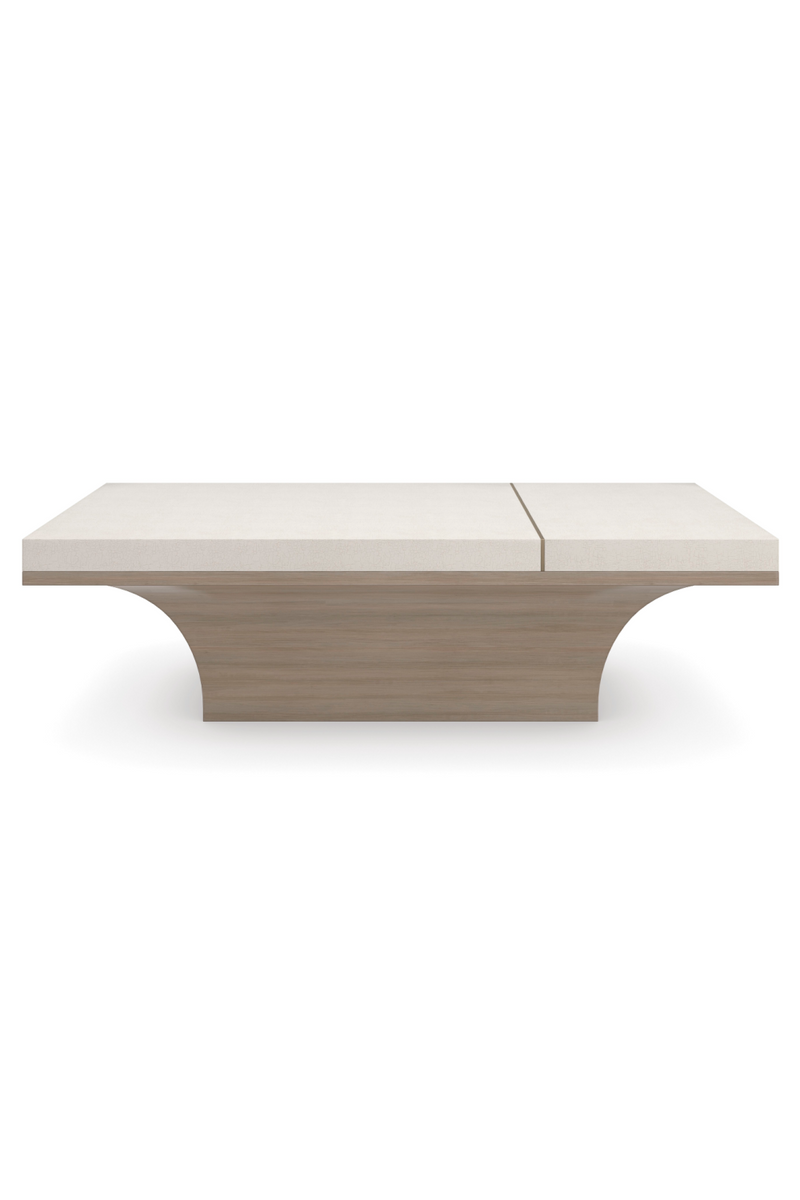 Table basse en bois ornée de finitions dorées | Caracole Full Break | OROA.fr