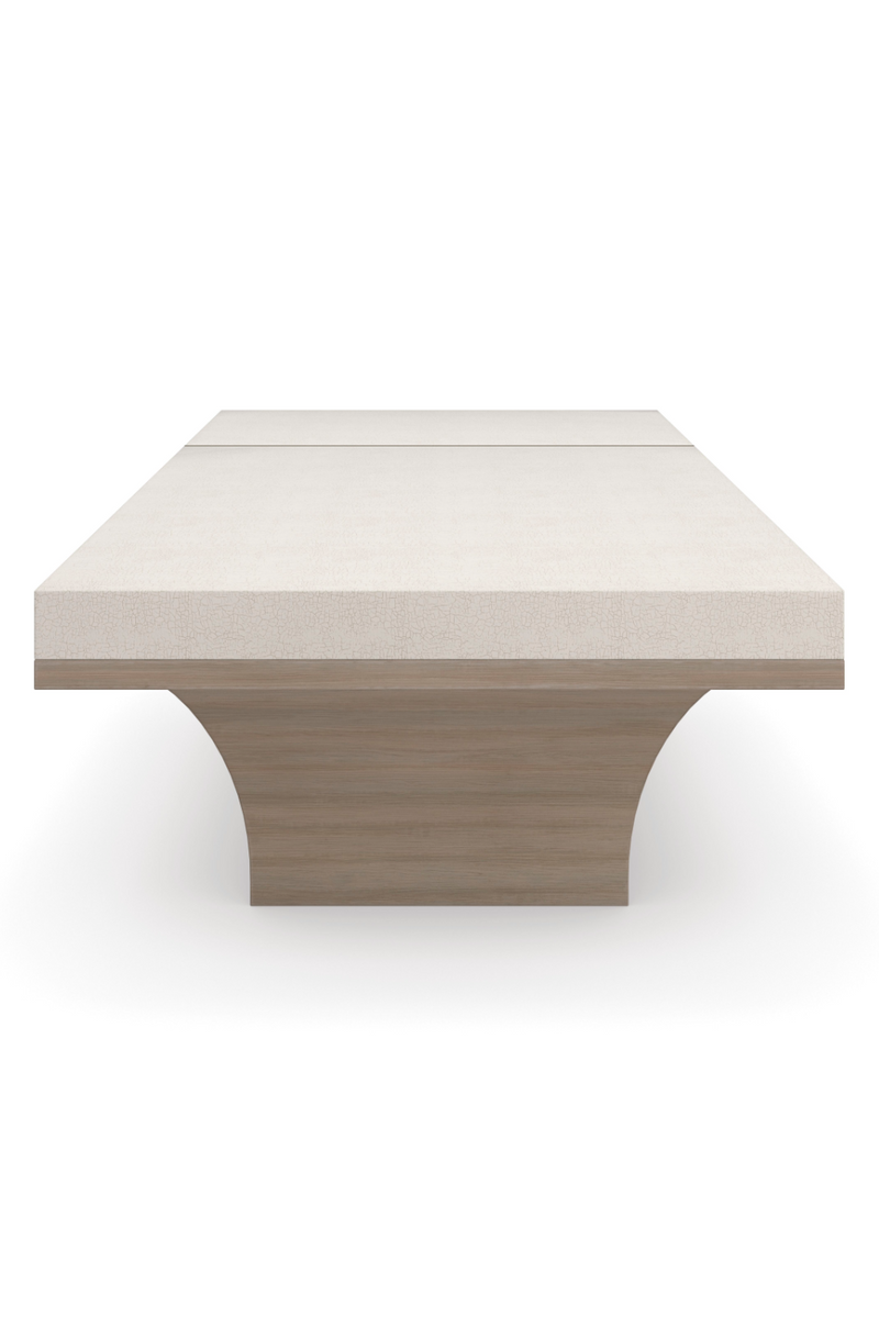 Table basse en bois ornée de finitions dorées | Caracole Full Break | OROA.fr