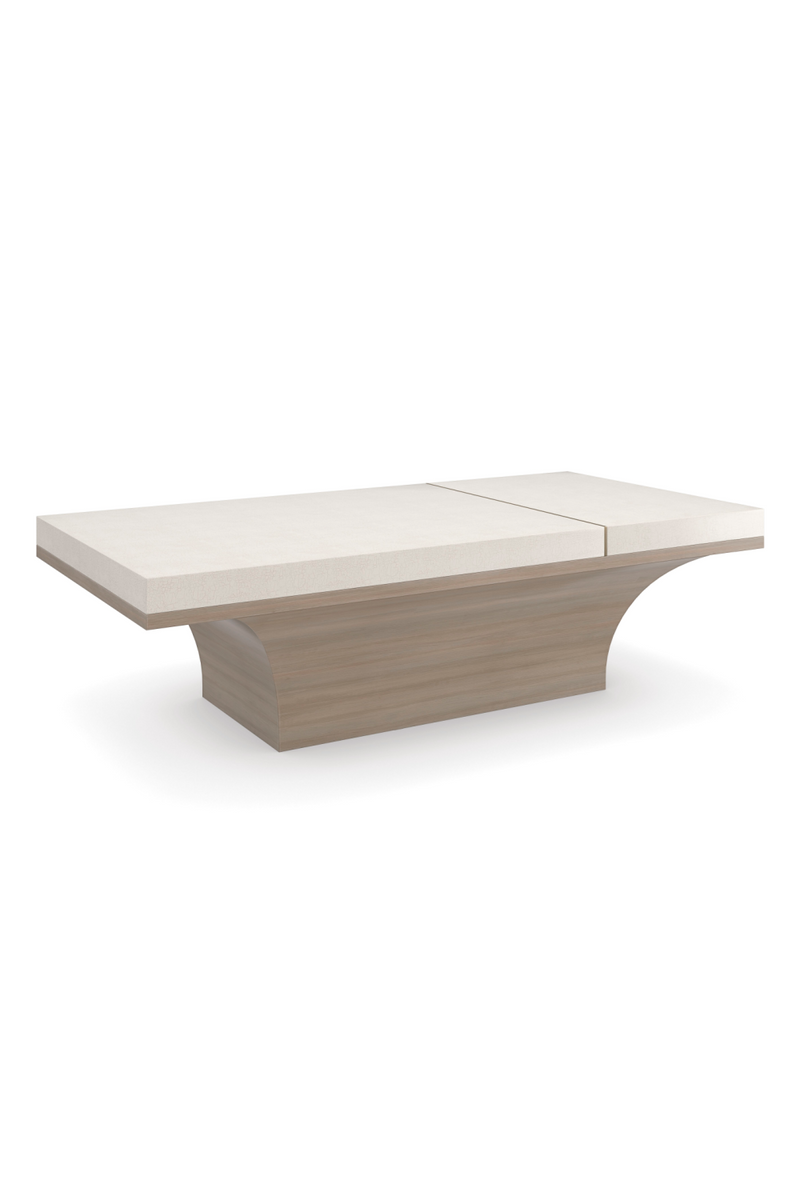 Table basse en bois ornée de finitions dorées | Caracole Full Break | OROA.fr