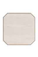 Table d'appoint en travertin et métal | Caracole Alloy | Meubleluxe.fr