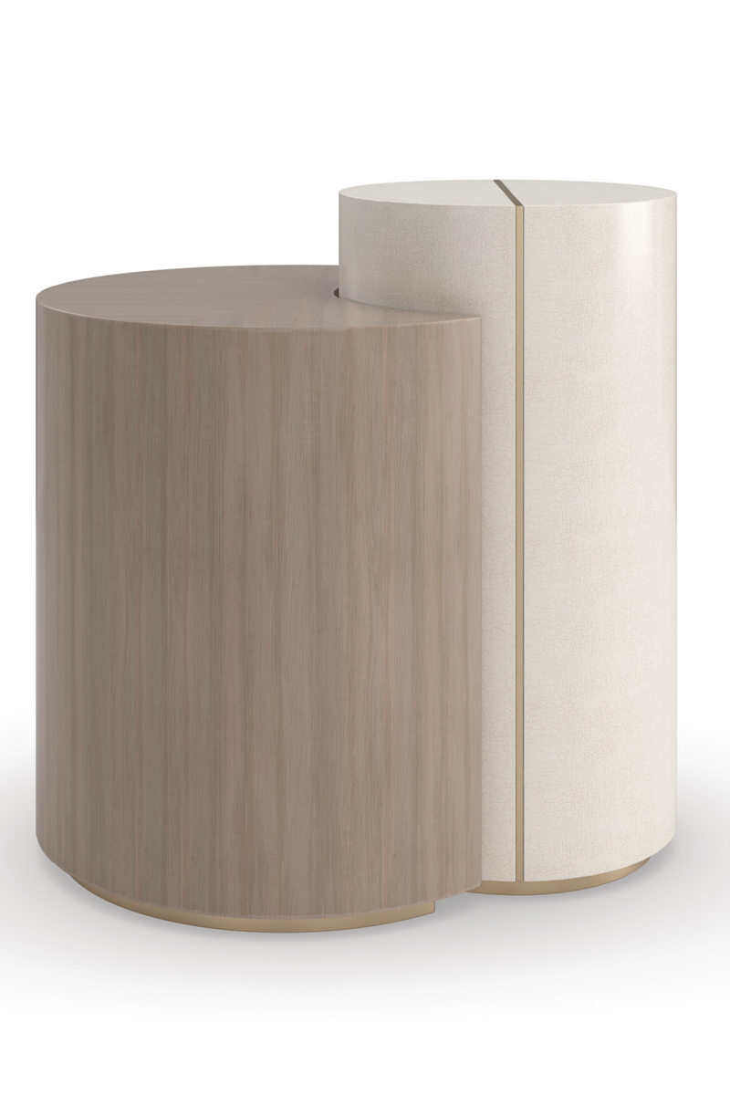 Table d'appoint en bois ivoire | Caracole Duality | Meubleluxe.fr