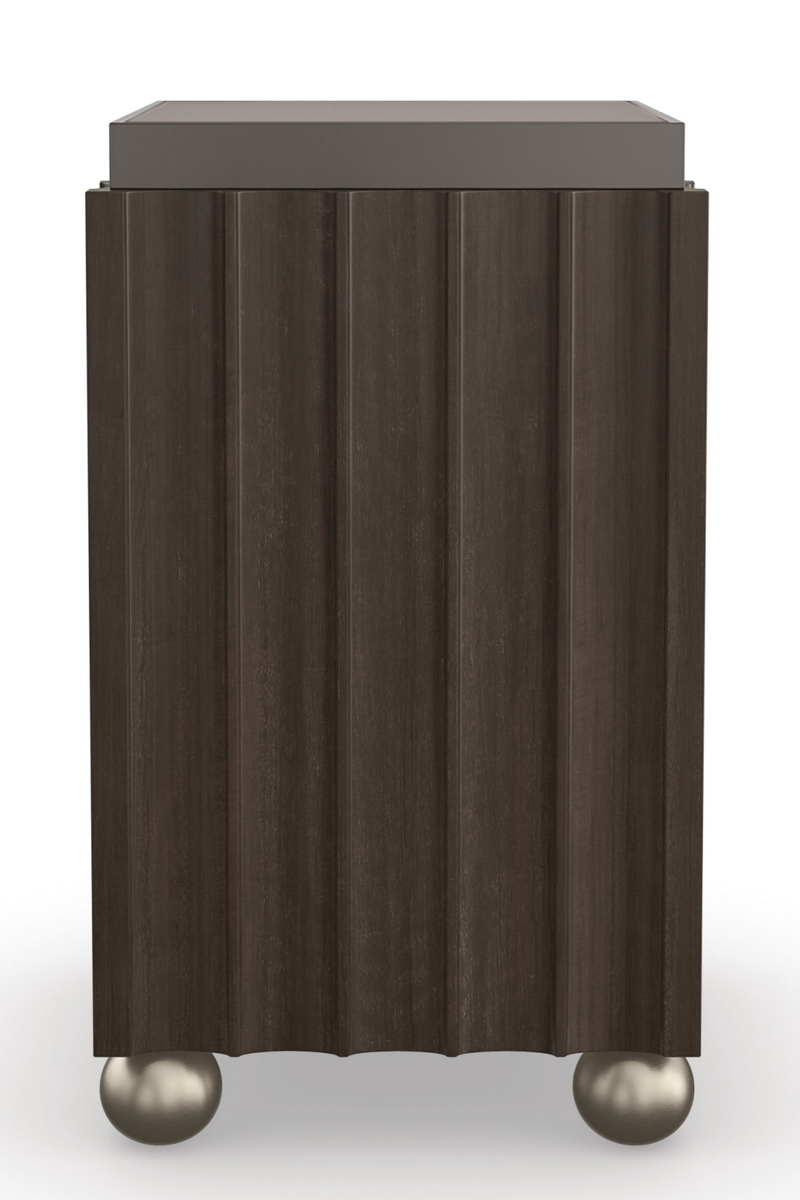Table de Bar Brune Cannelée | Caracole Up To You | OROA.fr