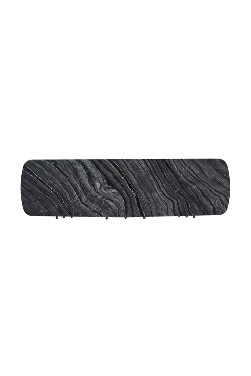 Commode noire courbee a 8 tiroirs | Caracole Cabochon | OROA.fr