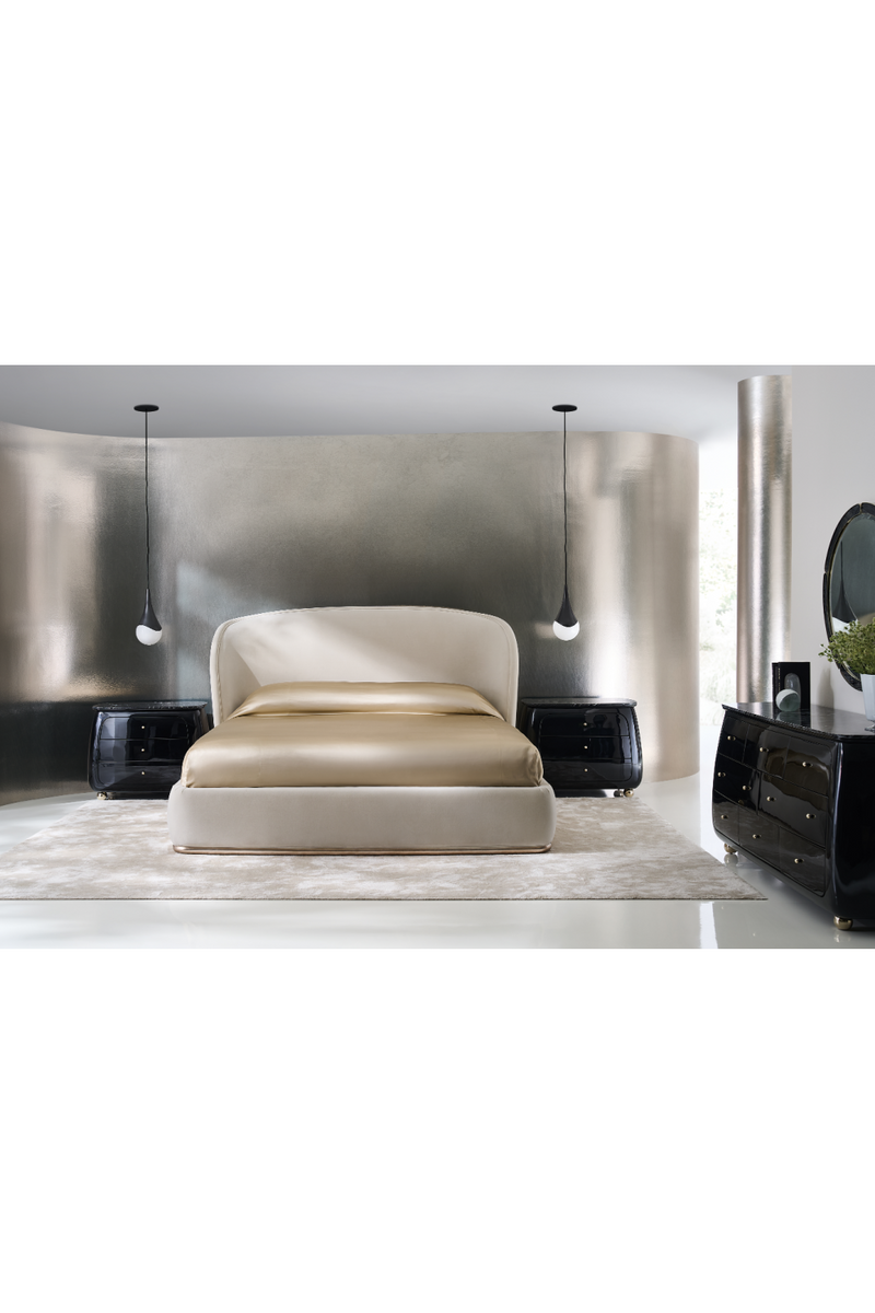 Commode noire courbee a 8 tiroirs | Caracole Cabochon | OROA.fr
