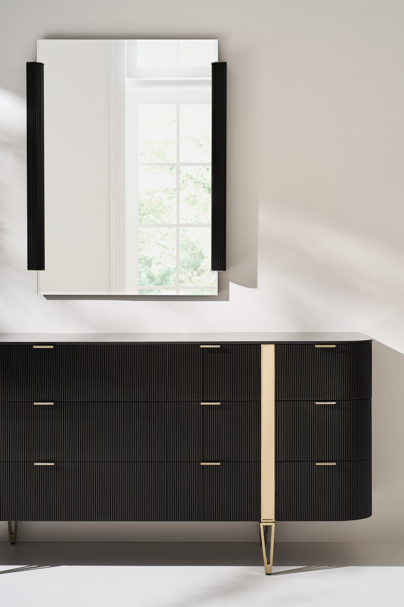 Commode à 9 Tiroirs avec Façade Cannelée | Caracole Love At First Sight | OROA.fr