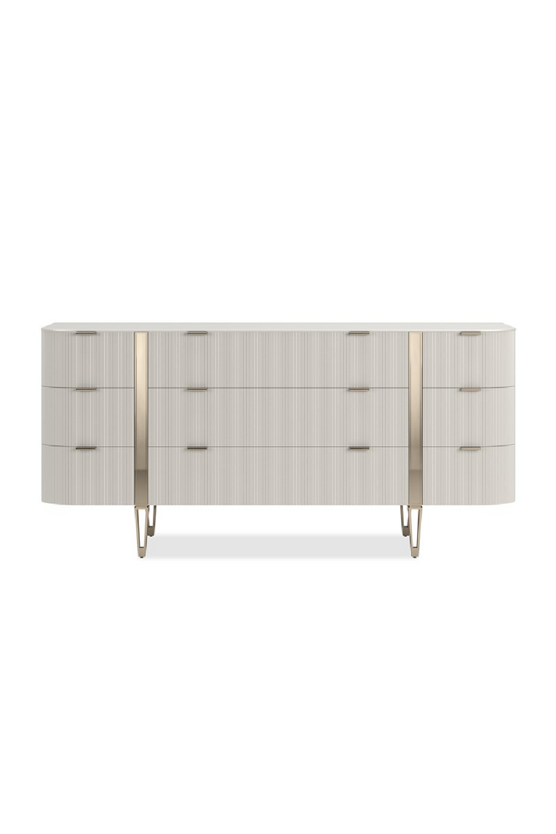 Commode à 9 Tiroirs avec Façade Cannelée | Caracole Love At First Sight | OROA.fr