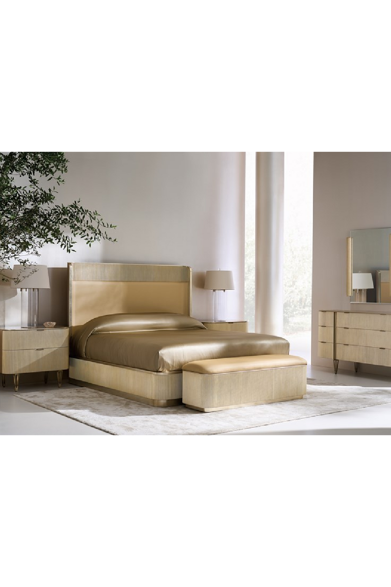 Table de Nuit à 2 Tiroirs Cannelée en Bouleau | Caracole True Love | Oroa.es
