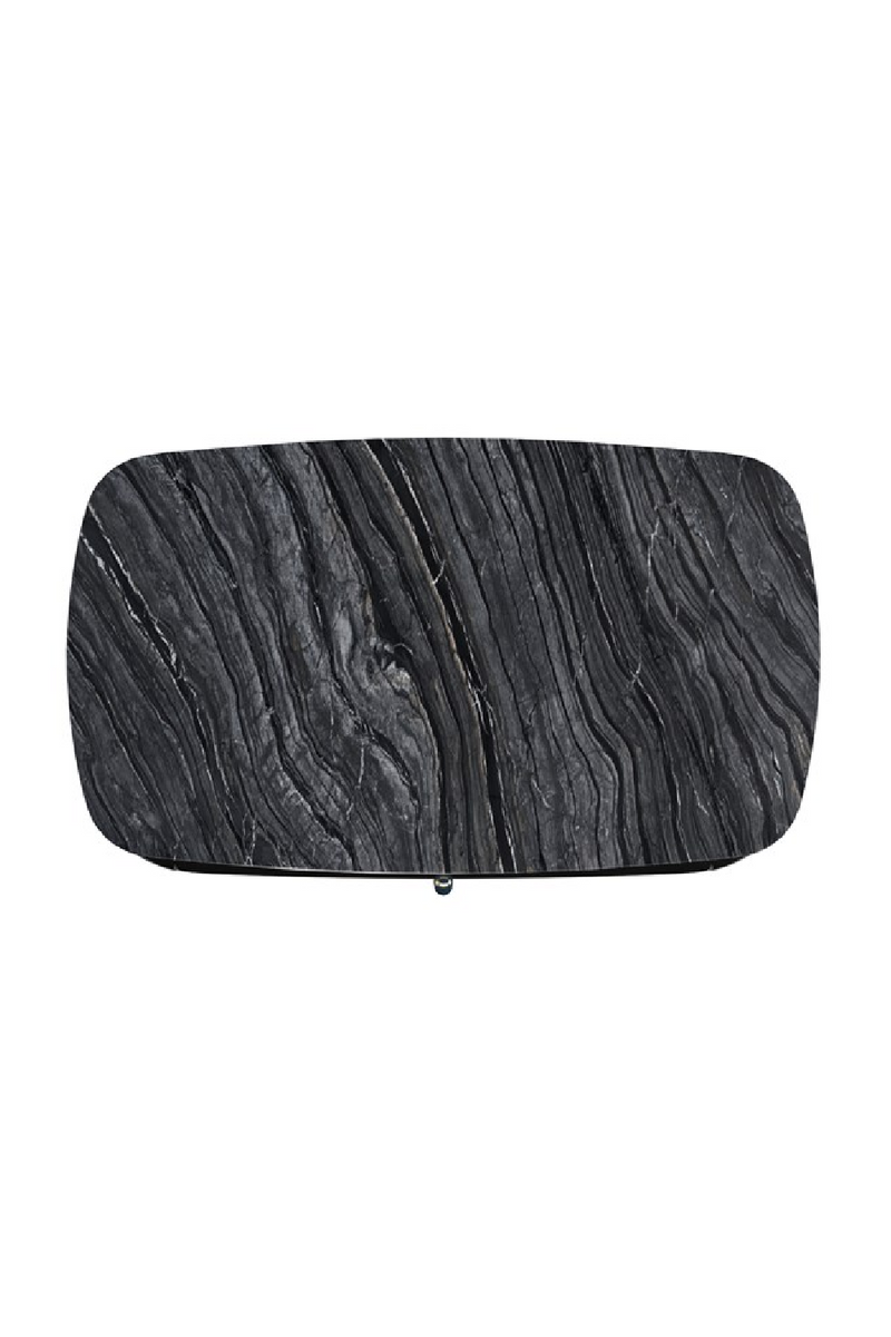 Table de nuit noire à 3 tiroirs incurvés | Caracole Cabochon | OROA.fr