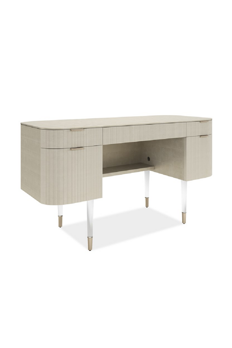 Bureau à 2 Tiroirs Strié | Caracole Lady Love | OROA.fr