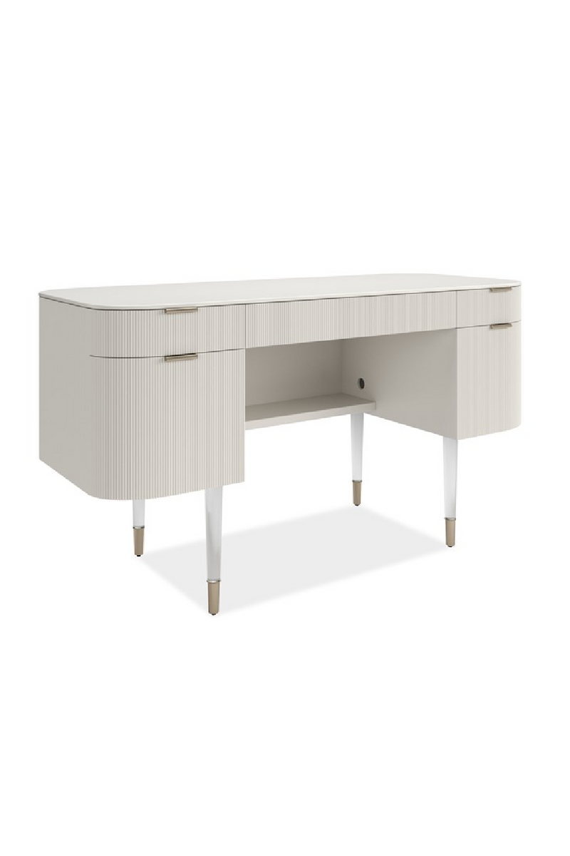 Bureau à 2 Tiroirs Strié | Caracole Lady Love | OROA.fr