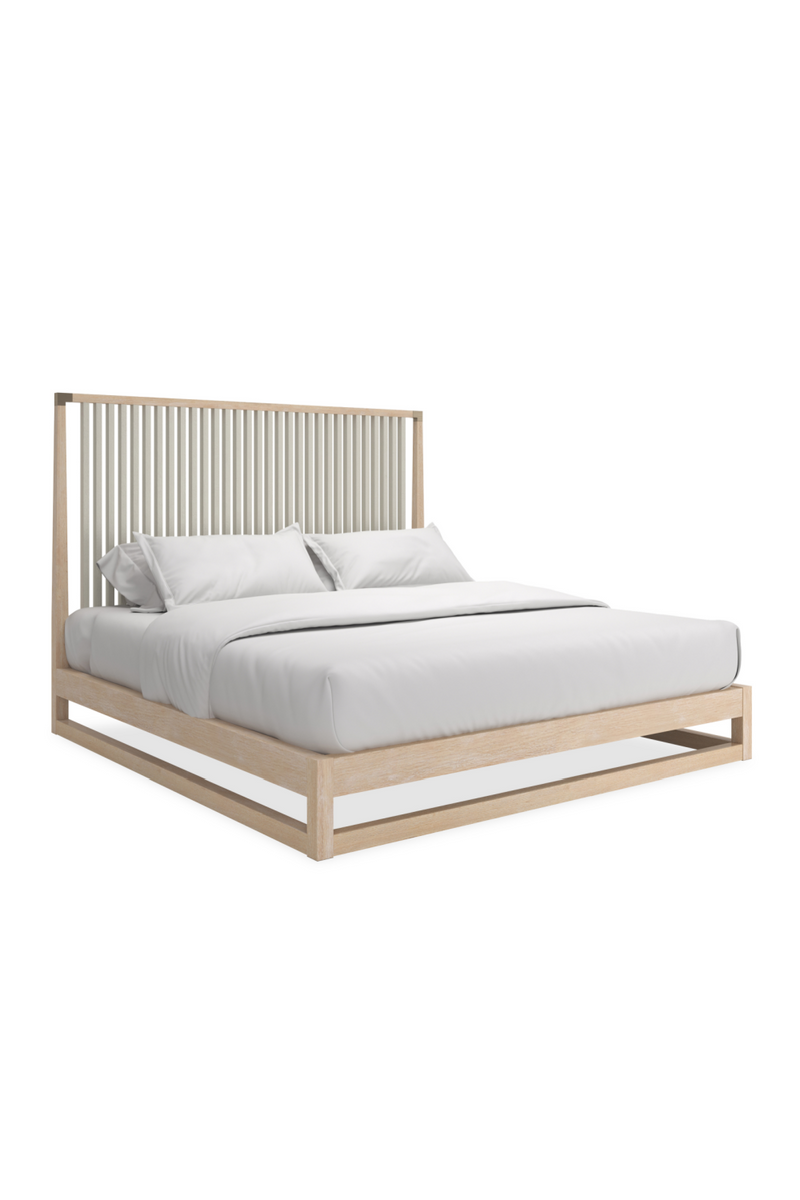 Lit King en Chêne à Lattes | Caracole Pinstripe | OROA.fr