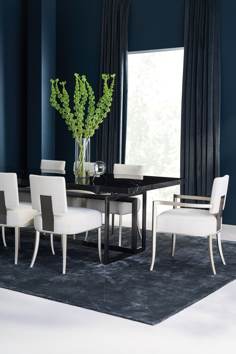 Table à manger avec plateau en marbre | Caracole Wish You Were Here | OROA.fr