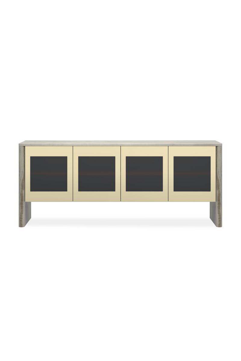 Buffet gris onyx à 4 portes | Caracole Sojourn | OROA.fr