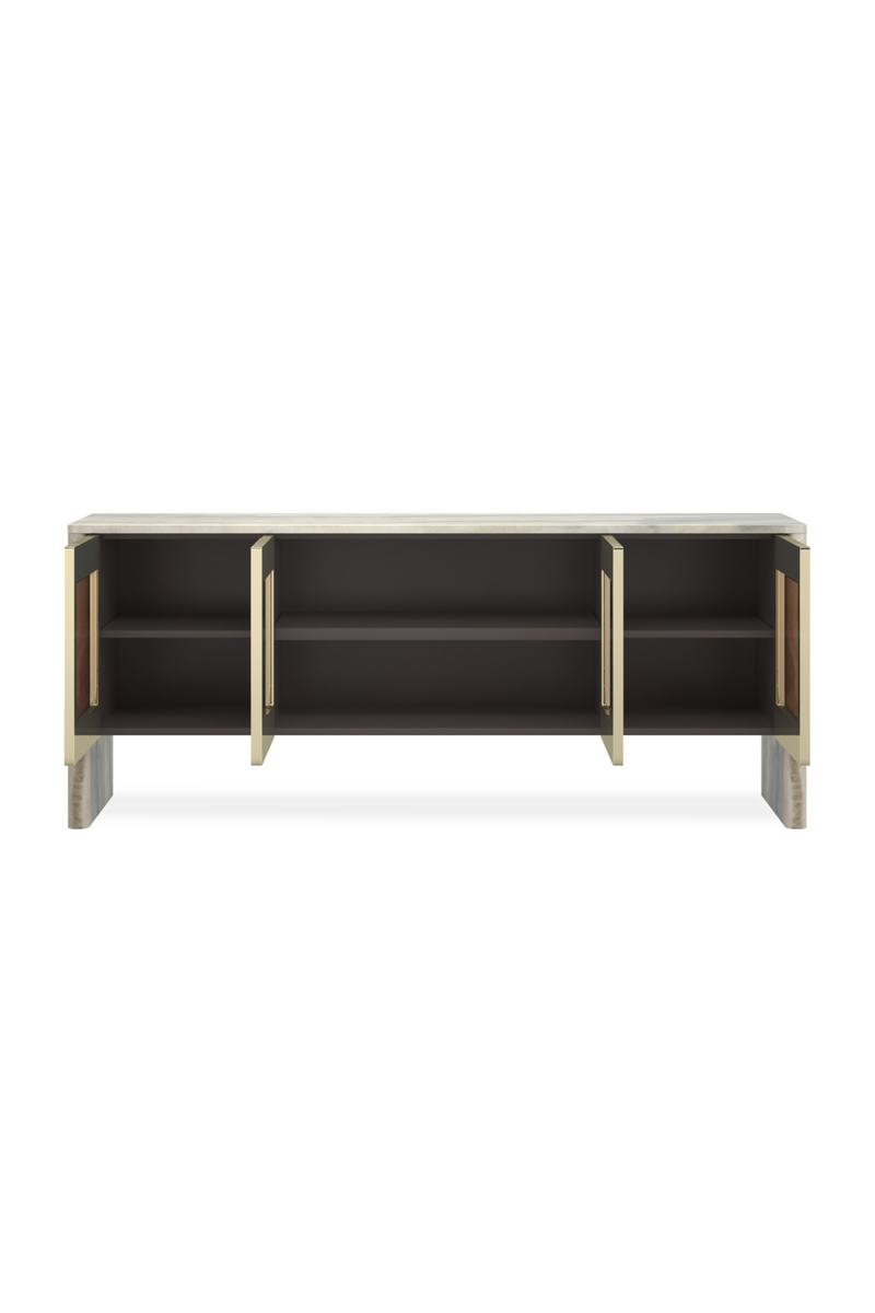 Buffet gris onyx à 4 portes | Caracole Sojourn | OROA.fr