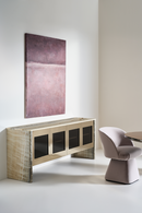 Buffet gris onyx à 4 portes | Caracole Sojourn | OROA.fr