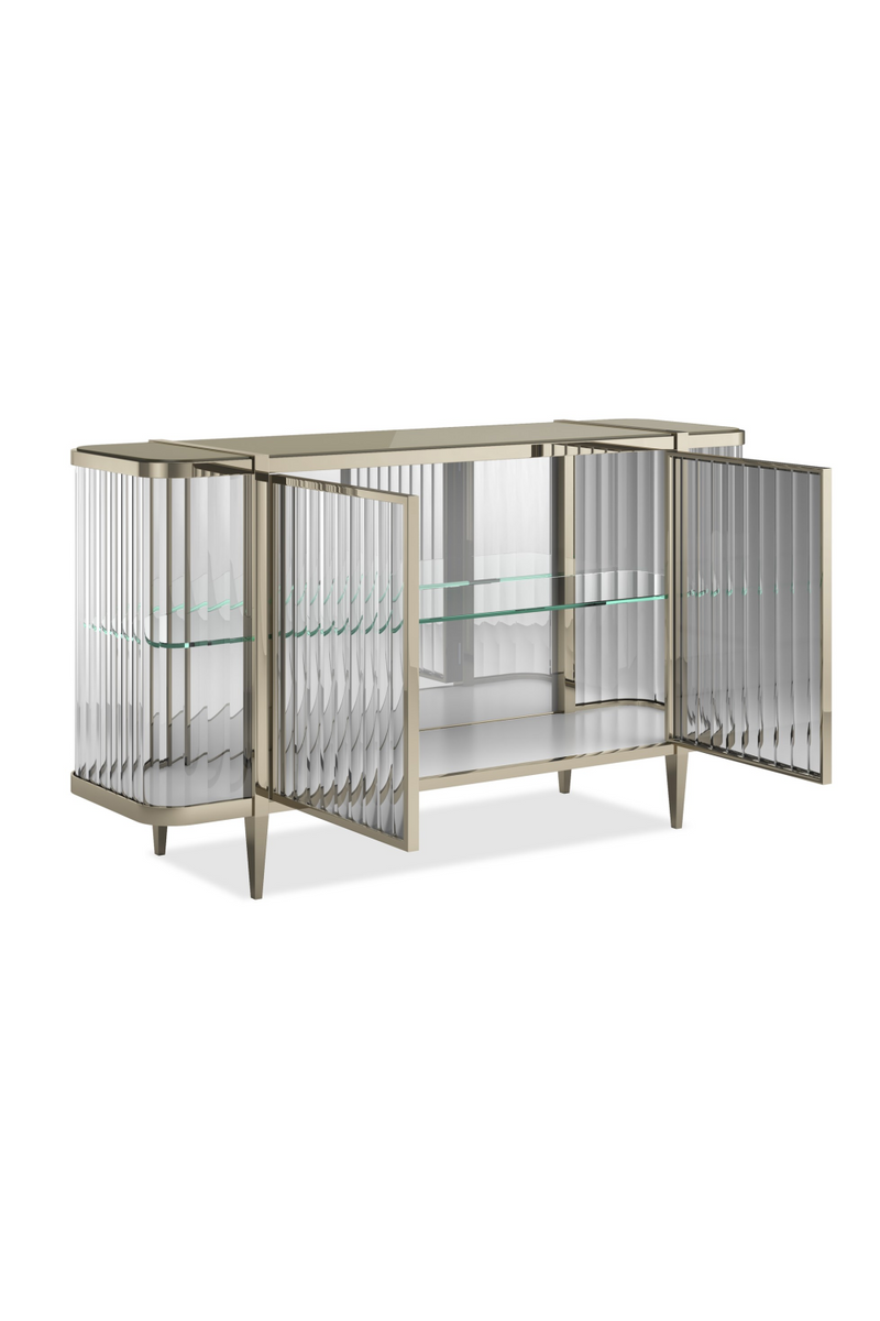 Buffet 2 Portes avec Miroir Ondulé | Caracole Stop And Stare | OROA.fr