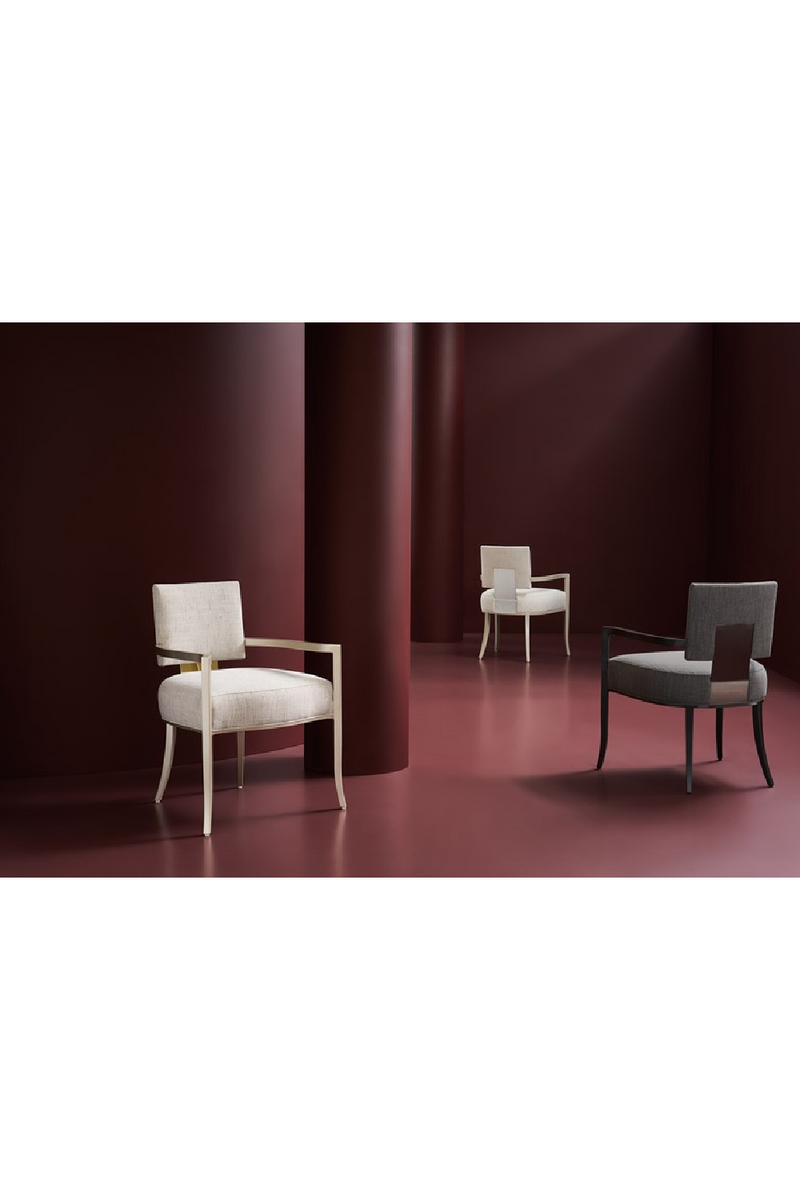 Fauteuil de Salle à Manger à Dossier Carré | Caracole Reserved Seating | OROA.fr