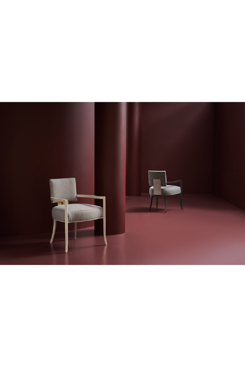 Fauteuil de Salle à Manger à Dossier Carré | Caracole Reserved Seating | OROA.fr