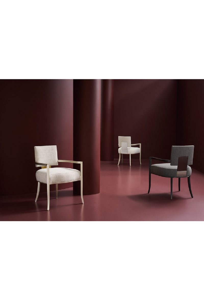 Fauteuil de Salle à Manger à Dossier Carré | Caracole Reserved Seating | OROA.fr