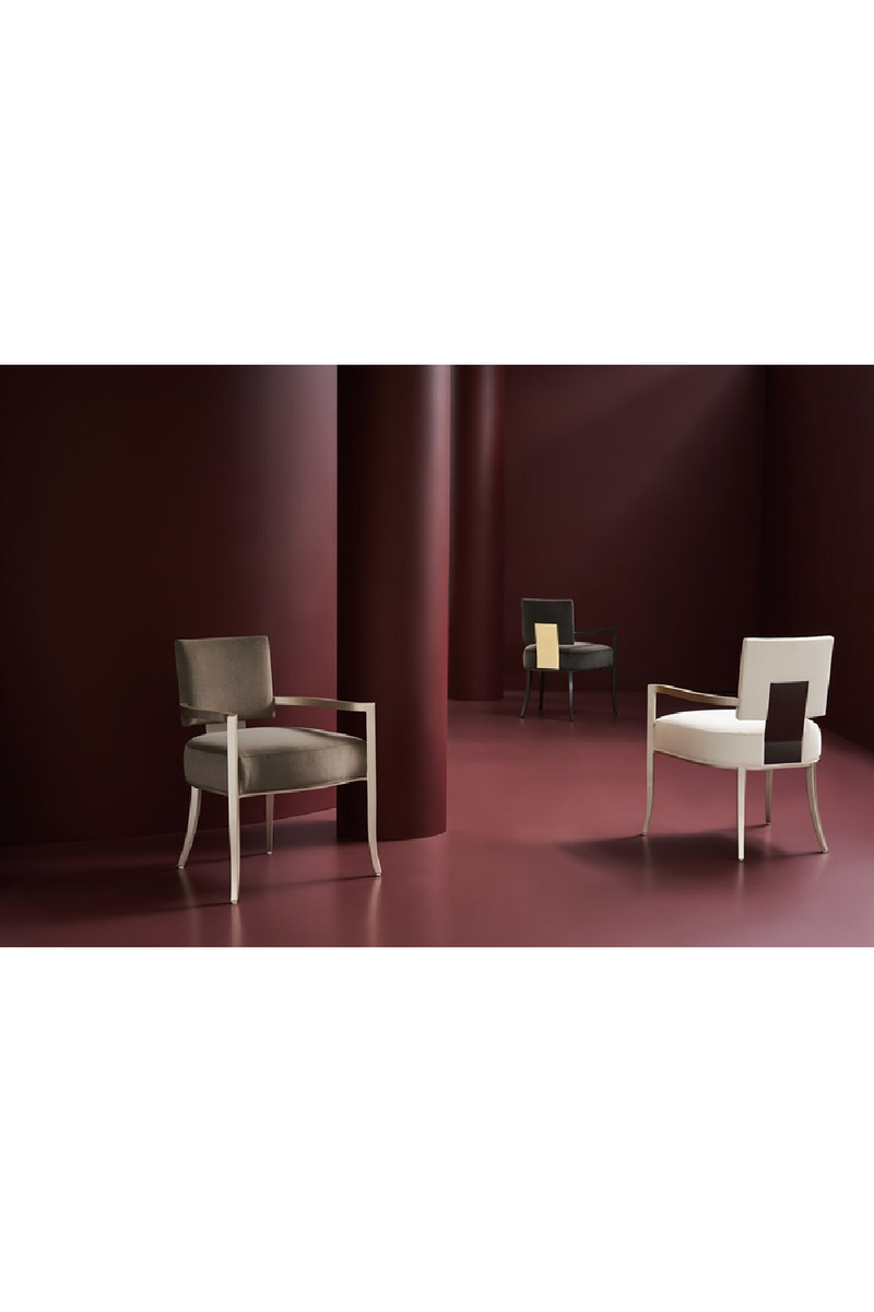 Fauteuil de Salle à Manger à Dossier Carré | Caracole Reserved Seating | OROA.fr