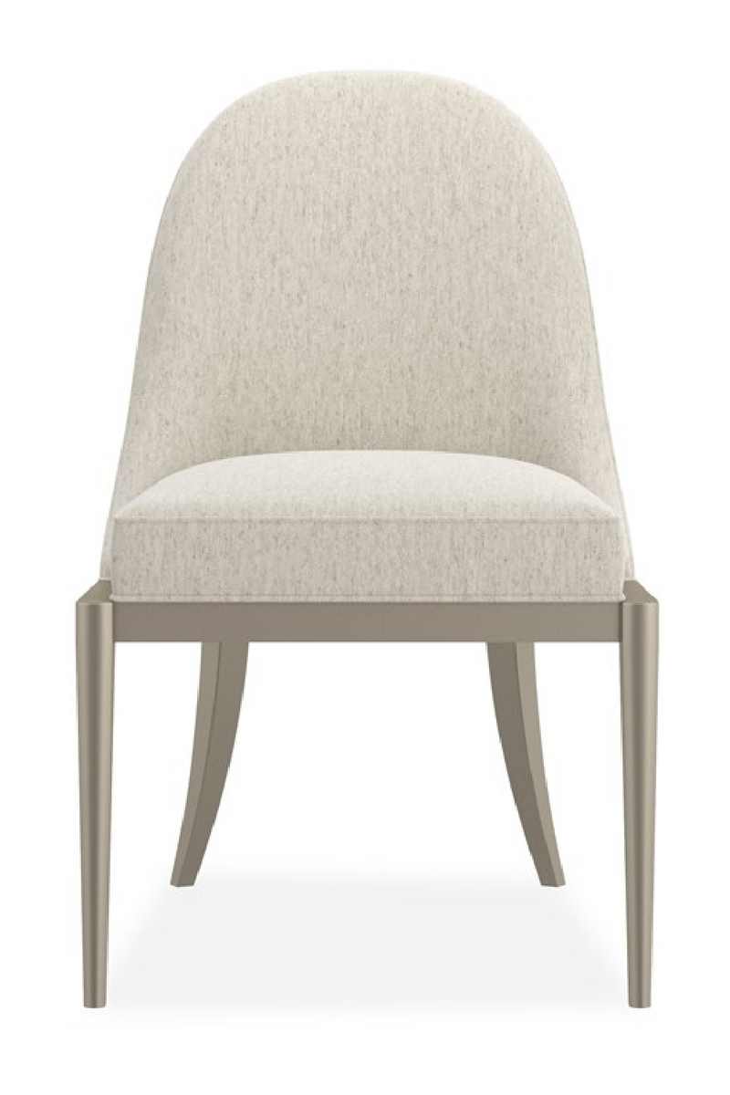 Chaise d’appoint dossier cintré écru | Caracole Natural Choice | OROA.fr