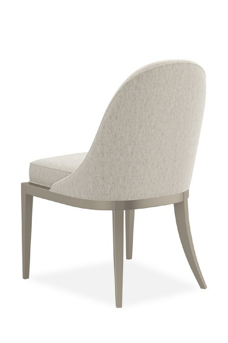 Chaise d’appoint dossier cintré écru | Caracole Natural Choice | OROA.fr