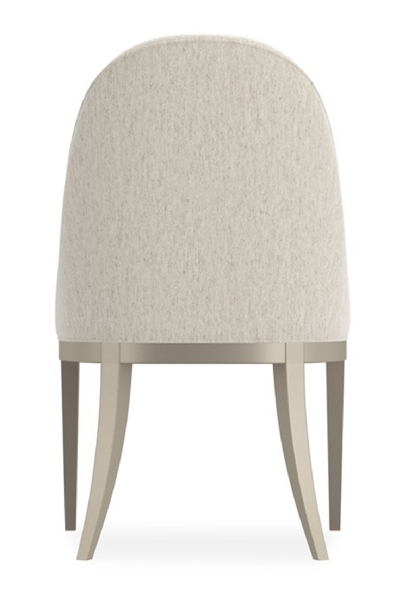 Chaise d’appoint dossier cintré écru | Caracole Natural Choice | OROA.fr