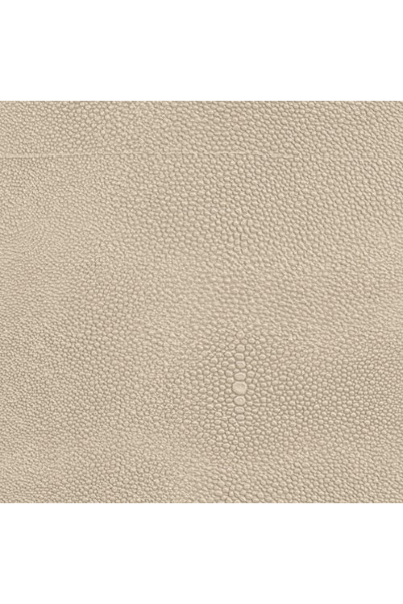 Fauteuil lounge en galuchat ivoire | Caracole Sabot | OROA.fr