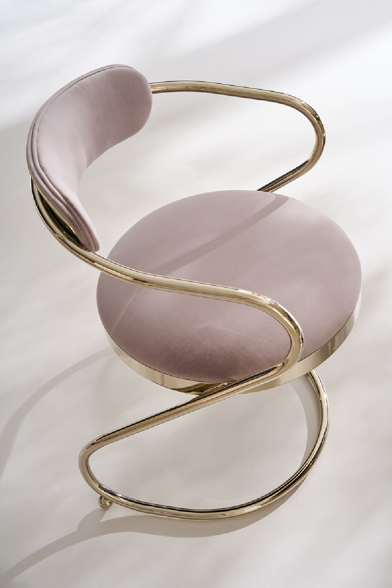 Chaise de Salle à Manger à Console Ondulée | Caracole Retrospect | OROA.fr