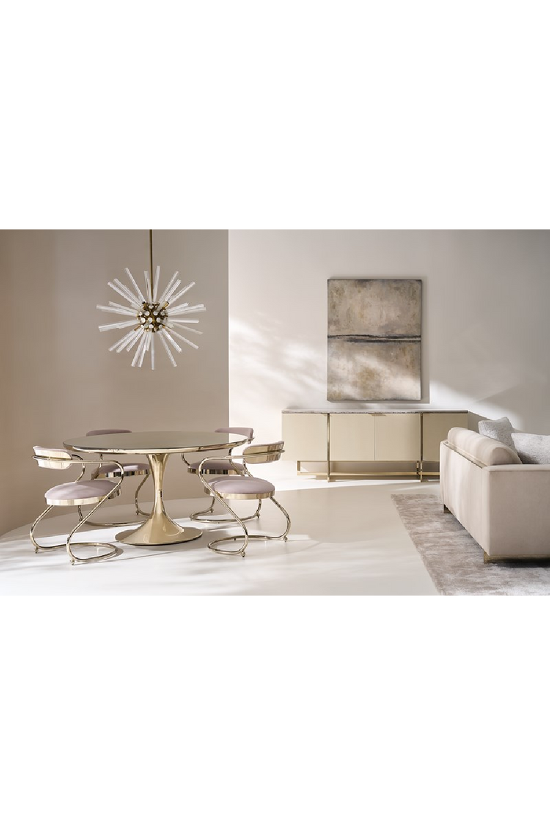 Chaise de Salle à Manger à Console Ondulée | Caracole Retrospect | OROA.fr