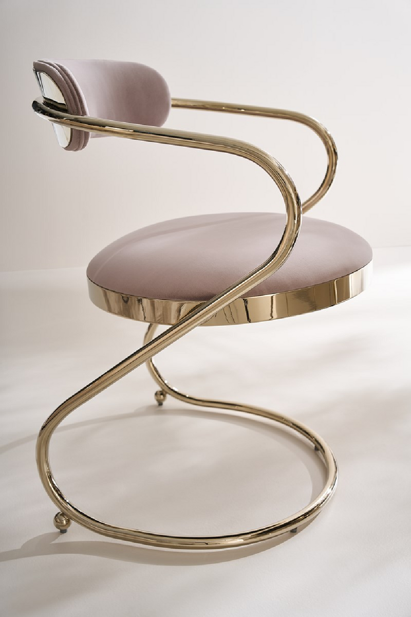 Chaise de Salle à Manger à Console Ondulée | Caracole Retrospect | OROA.fr