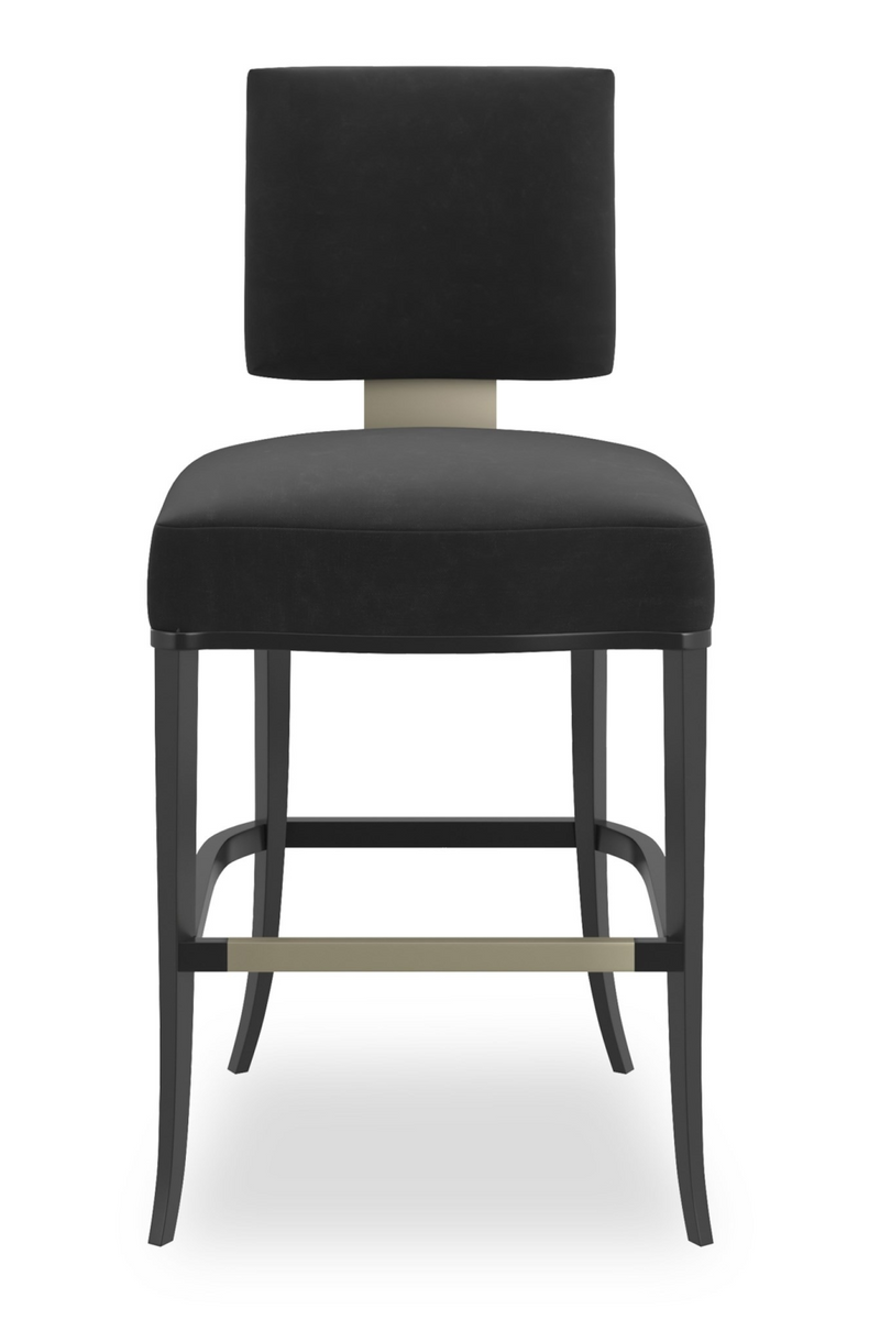 Tabouret de bar dossier carré | Caracole Reserved Seating | OROA.fr