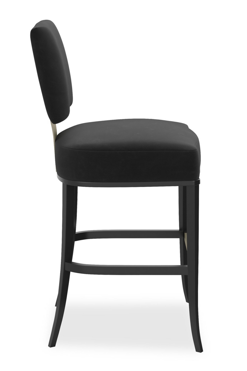 Tabouret de bar dossier carré | Caracole Reserved Seating | OROA.fr