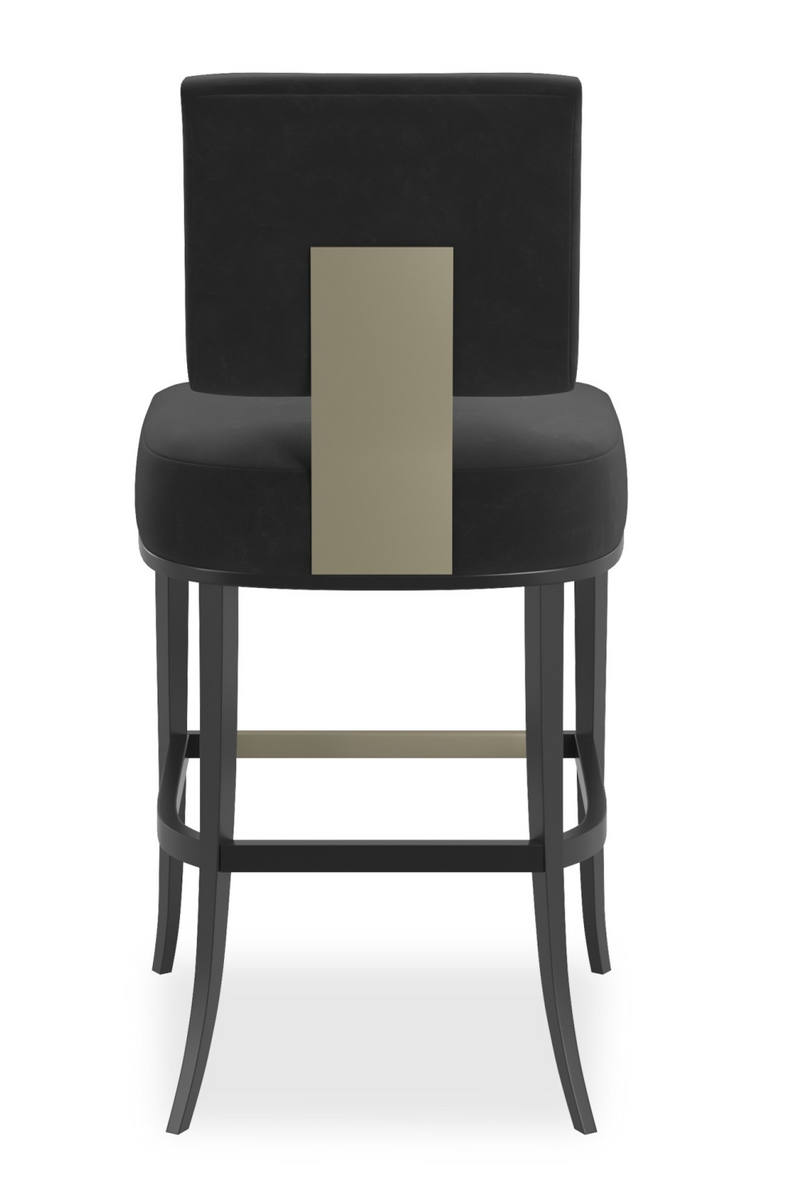Tabouret de bar dossier carré | Caracole Reserved Seating | OROA.fr
