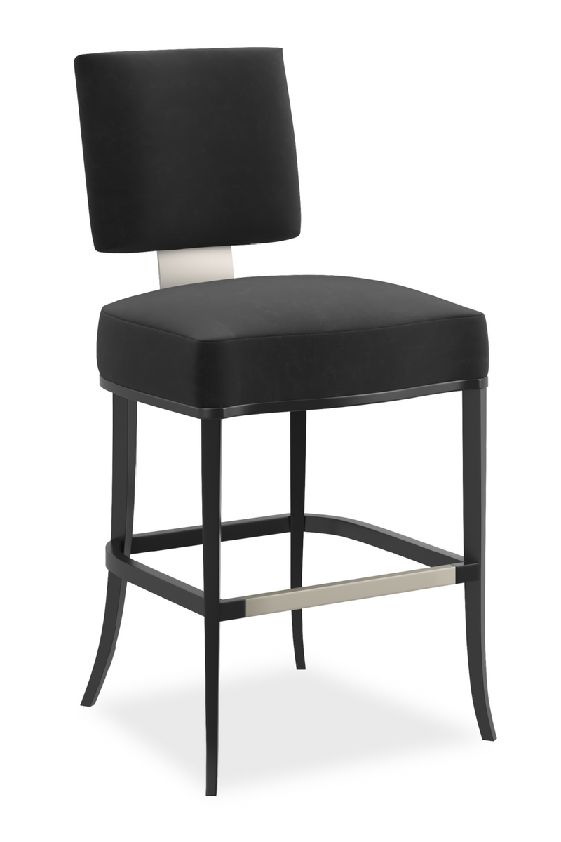 Tabouret de bar dossier carré | Caracole Reserved Seating | OROA.fr