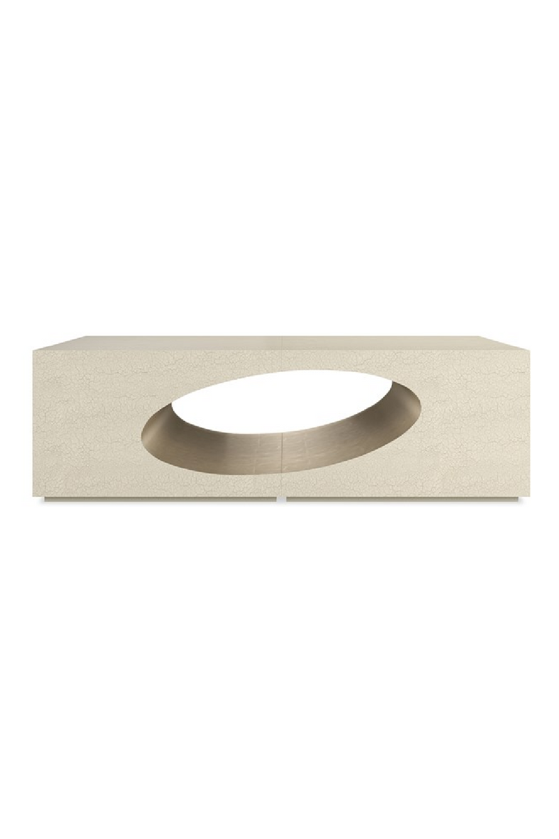 Table Basse Ovale à Incrustation | Caracole Chasm | OROA.fr