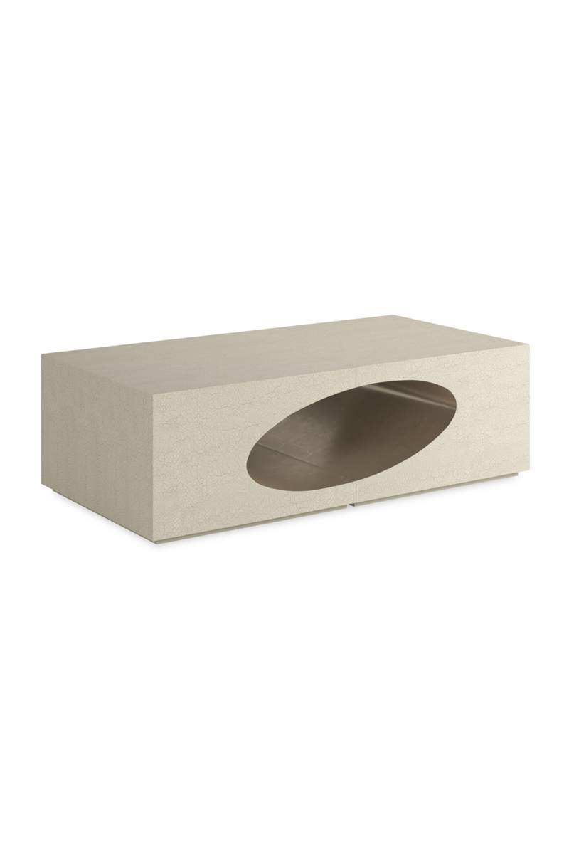 Table Basse Ovale à Incrustation | Caracole Chasm | OROA.fr
