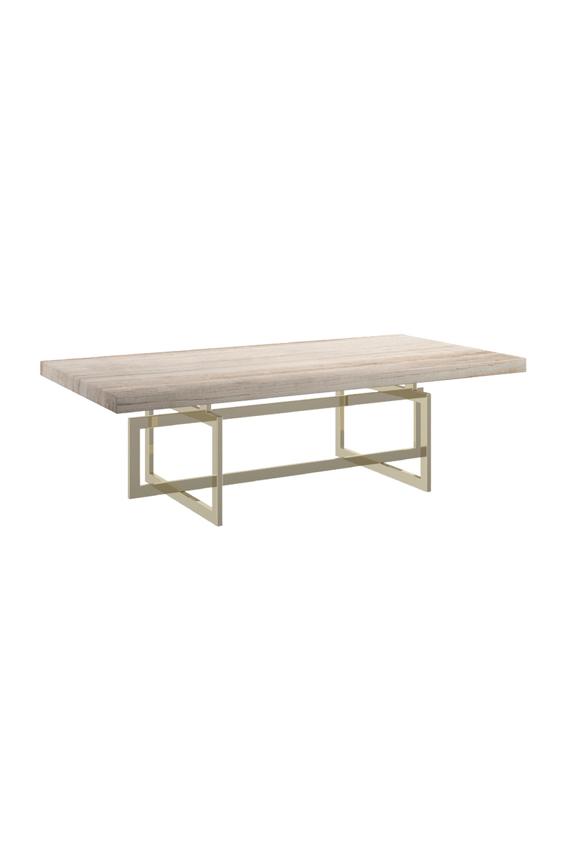 Table basse dorée à base géométrique | Caracole Wish You Were Here | OROA.fr