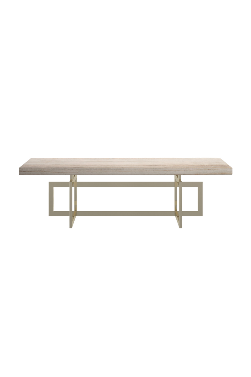 Table basse dorée à base géométrique | Caracole Wish You Were Here | OROA.fr